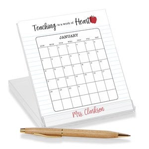 Inspiring Teacher Personalized Desk Calendar - 44235