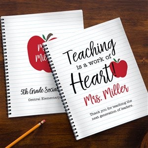 Inspiring Teacher Personalized Large Notebooks Set of 2 - 44238