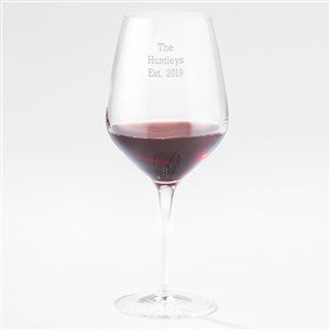 Engraved Luigi Bormioli Housewarming Atelier Red Wine Glass - 44263