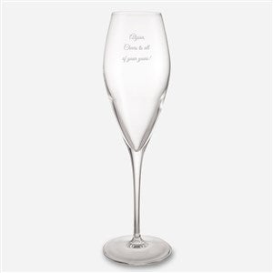 Engraved Luigi Bormioli Birthday Atelier Champagne Flute - 44270