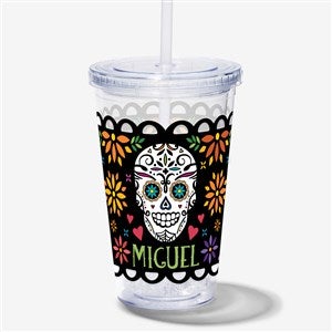 Day of the Dead Personalized 17 oz. Insulated Acrylic Tumbler - 44346