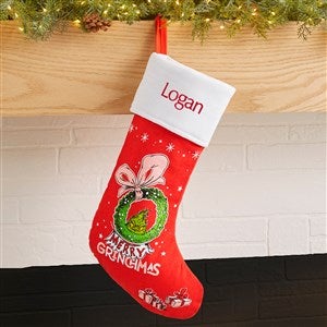 The Grinch Personalized Christmas Stocking - 44384