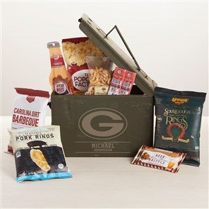 NFL Green Bay Packers Personalized Metal Storage Box- Large - 44426-L