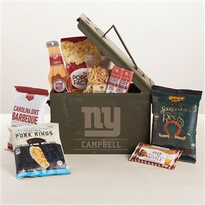 NFL New York Giants Personalized Metal Storage Box- Large - 44430-L