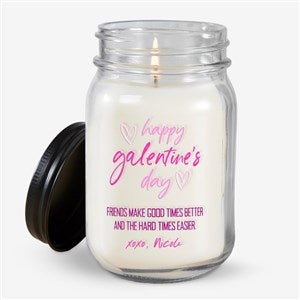 Galentines Day Personalized Farmhouse Candle Jar - 44452