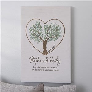 Rooted In Love Personalized Romantic Canvas Print - 12x18 - 44483-S