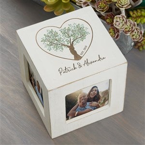 Rooted In Love Personalized Photo Cube - White - 44485-W