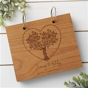 Rooted In Love Personalized Wood Photo Album - Natural Wood - 44497-N