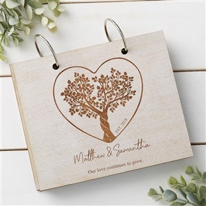 Rooted In Love Personalized Wood Photo Album - White - 44497-W