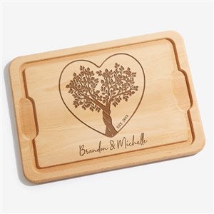 Rooted In Love Personalized Hardwood Charcuterie Board - 12x17 - 44503