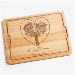 Rooted In Love Personalized Hardwood Charcuterie Board - 15x21 - 44503-XL