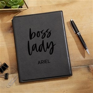 Boss Lady Personalized Junior Portfolio-Black - 44506-BB
