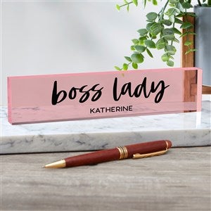 Boss Lady Personalized Acrylic Name Plate - 44507