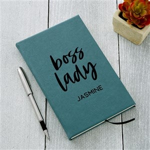 Boss Lady Personalized Teal Writing Journal - 44508-T