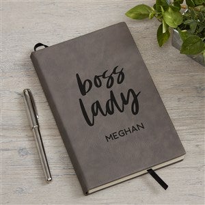 Boss Lady Personalized Charcoal Writing Journal - 44508-C