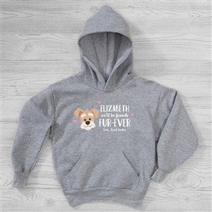 Dog Gone Cute Personalized Hanes® Kids Hooded Sweatshirt - 44544-YHS