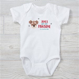 Dog Gone Cute Personalized Baby Bodysuit - 44545-CBB