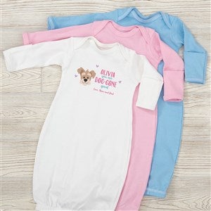 Dog Gone Cute Personalized Baby Gown - 44545-G