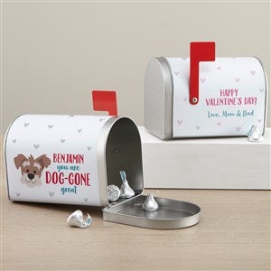 Dog Gone Cute Personalized Valentines Day Treat Mailbox - 44551