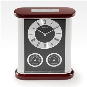 Engraved Logo Bulova Belvedere Recognition Clock and Meter - 44568