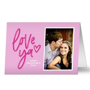 Love Ya Personalized Greeting Card - 44605