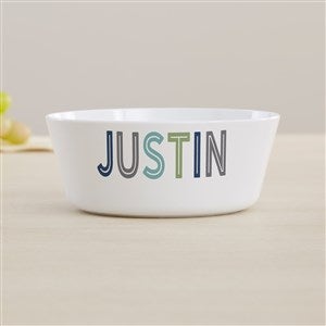 Boys Colorful Name Personalized Kids Bowl - 44613-B