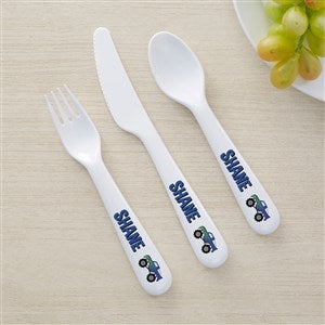 Construction & Monster Trucks Personalized Kids 3pc Utensil Set - 44614-U