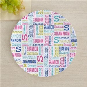 Repeating Name Personalized Kids Dinner Plate - 44618-P