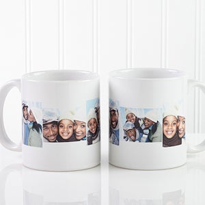 5 Photo Collage Personalized Coffee Mug 11 oz.- White - 4463-S