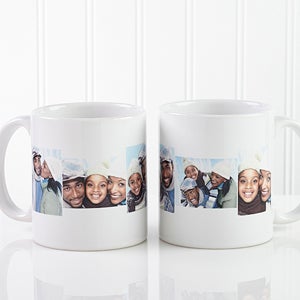 5 Photo Collage Personalized Coffee Mug 11 oz.- White - 4463-S