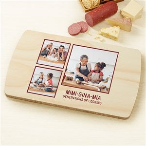 Photo Perfect  Personalized Wood Cutting Board-3 Photos - 44631