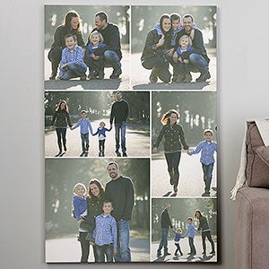 Custom Photo Collage Canvas Print - 32x48 - 4464-32x48