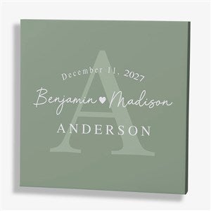 Simply Us Personalized Wedding Canvas Print - 12 x 12 - 44673-12x12