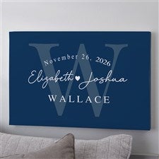 Simply Us Personalized Wedding Canvas Print - 32 x 48 - 44673-32x48