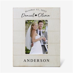 Simply Us Personalized Wedding Shiplap Picture Frame- 4x6 Vertical - 44681-4x6V