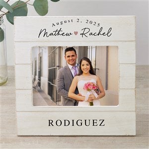 Simply Us Personalized Wedding Shiplap Picture Frame- 5x7 Horizontal - 44681-5x7H