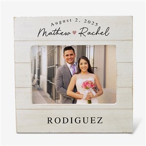 Simply Us Personalized Wedding Shiplap Picture Frame- 5x7 Horizontal - 44681-5x7H