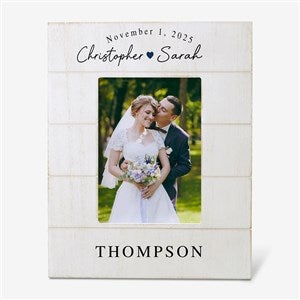 Simply Us Personalized Wedding Shiplap Picture Frame- 5x7 Vertical - 44681-5x7V