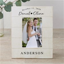 Simply Us Personalized Wedding Shiplap Picture Frame- 4x6 Vertical - 44681-4x6V