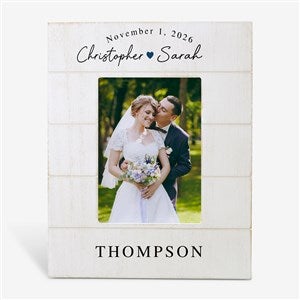 Simply Us Personalized Wedding Shiplap Picture Frame- 5x7 Vertical - 44681-5x7V