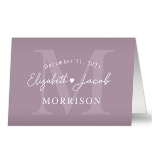Simply Us Personalized Wedding Greeting Card - 44688