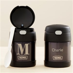 Classic Celebrations Personalized Thermos FUNtainer® Food Jar- Black - 44693-B