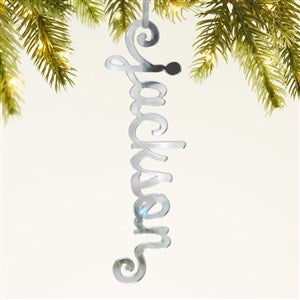 Personalized Acrylic Name Christmas Ornament - Silver - 44700-S