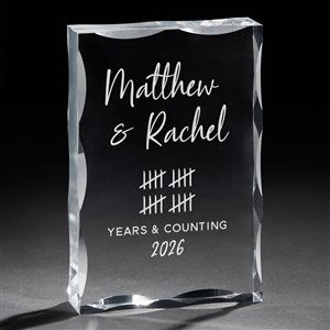 Anniversary Tally Personalized Acrylic Keepsake - 44746
