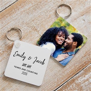 Anniversary Tally Personalized Photo Keyring - 44751
