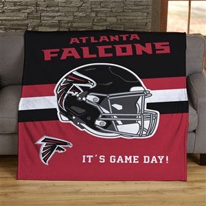 NFL Atlanta Falcons Helmet Personalized 50x60 Lightweight Fleece Blanket - 44762-LF
