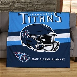 NFL Tennessee Titans Helmet Personalized 50x60 Plush Fleece Blanket - 44781-F