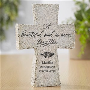 Beautiful Soul Personalized Memorial Resin Tabletop Cross - 44787