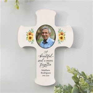 Beautiful Soul Personalized Memorial Photo Cross- 5x7 - 44788-S
