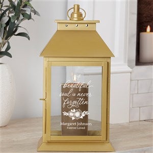 Beautiful Soul Personalized Gold Decorative Candle Lantern - 44789-G